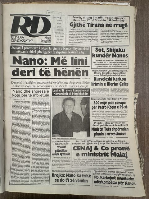 Rilindja Demokratike 1998-09-09